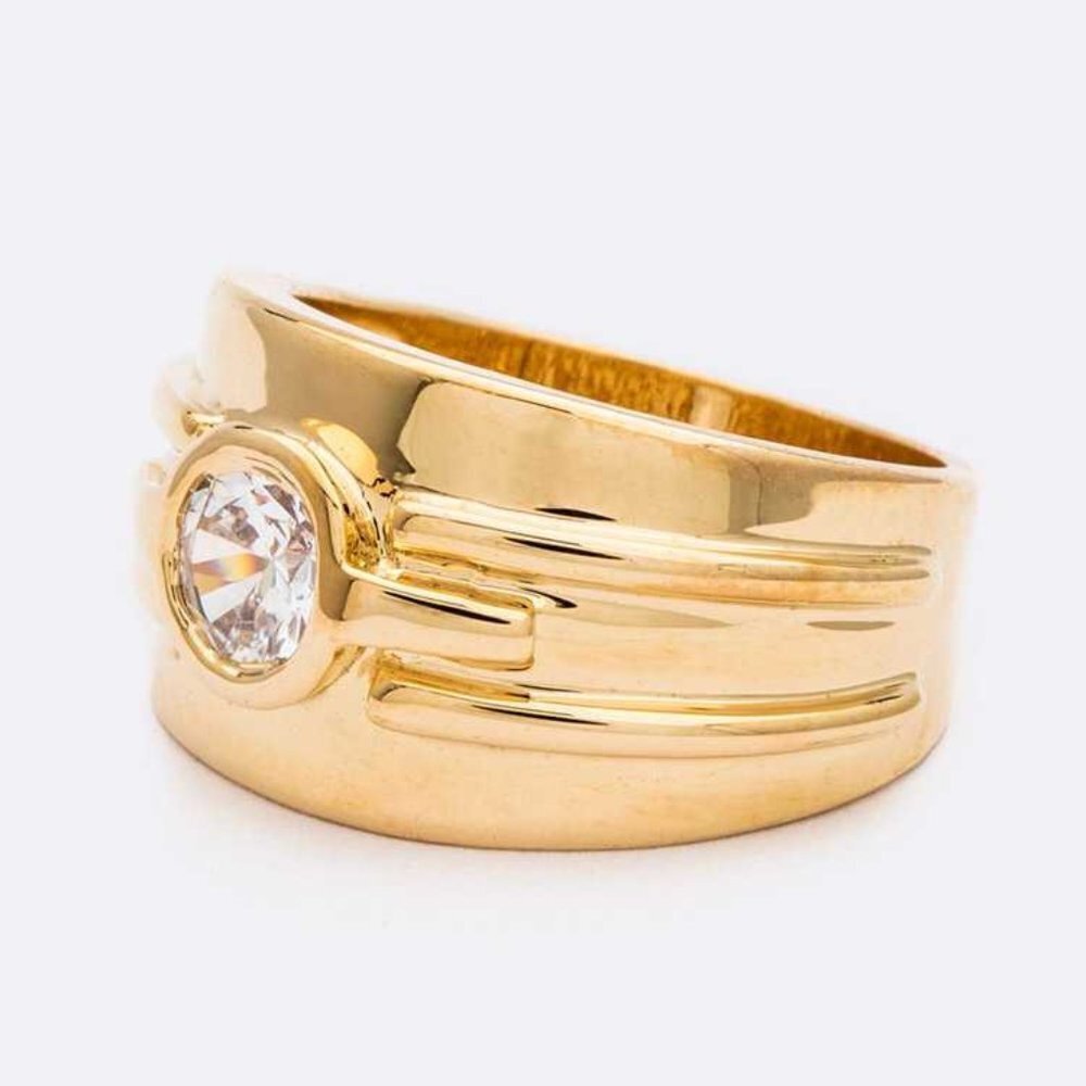Unisex 18KT Gold Plated Size Ring